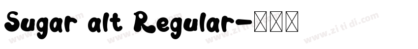 Sugar alt Regular字体转换